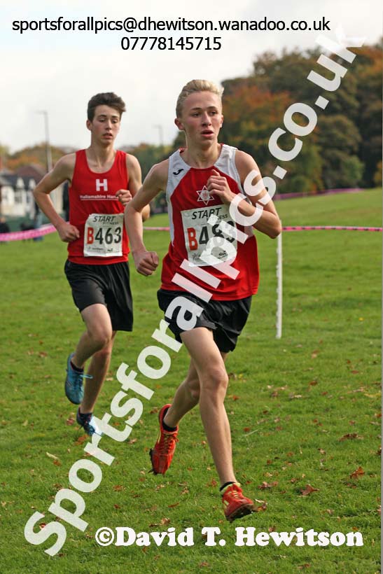 Mens under-17s Northern Cross Country Relays, Graves Park, Sheffield. Photo: David T. Hewitson/Sports for All Pics